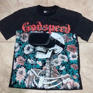 Godspeed Black Floral Skeleton Men's Tee